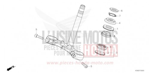STEERING STEM CBF125NAR de 2024